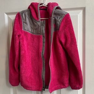 Girls Fuchsia North Face Fleece